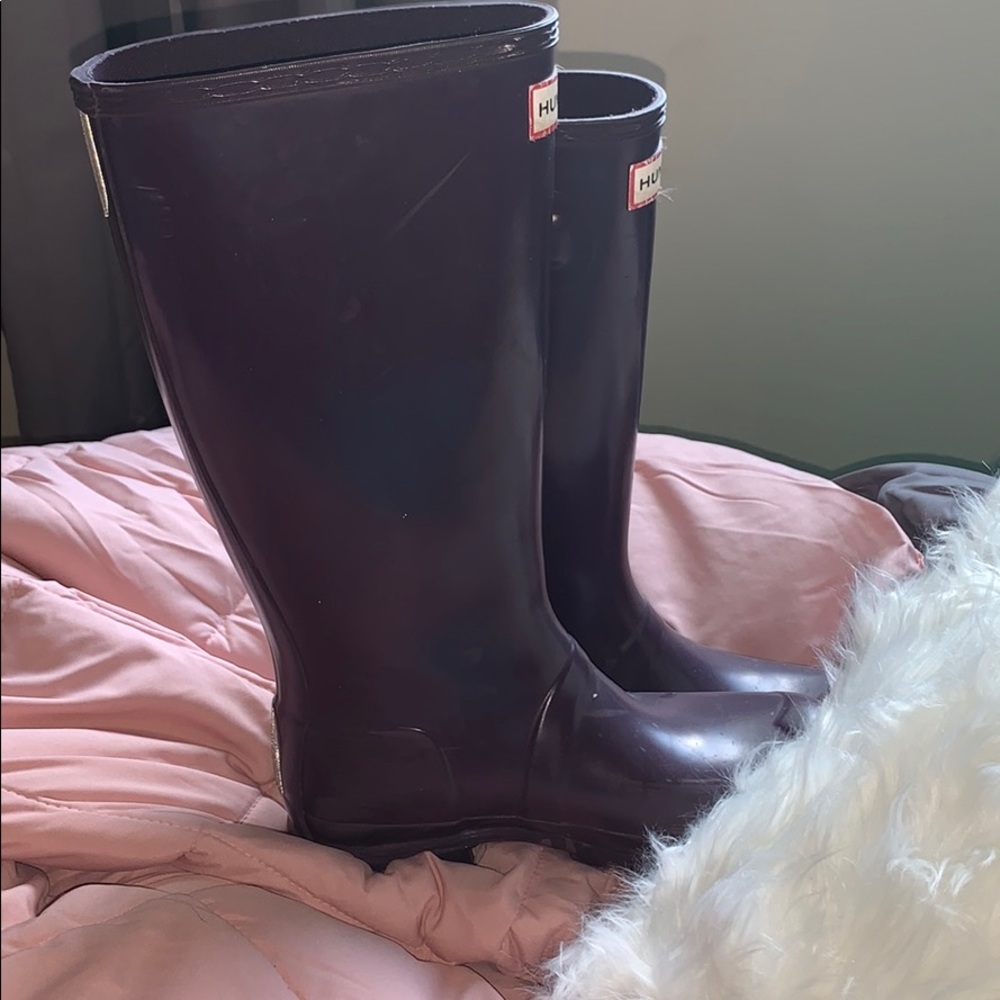 Size 5 purple hunter boots